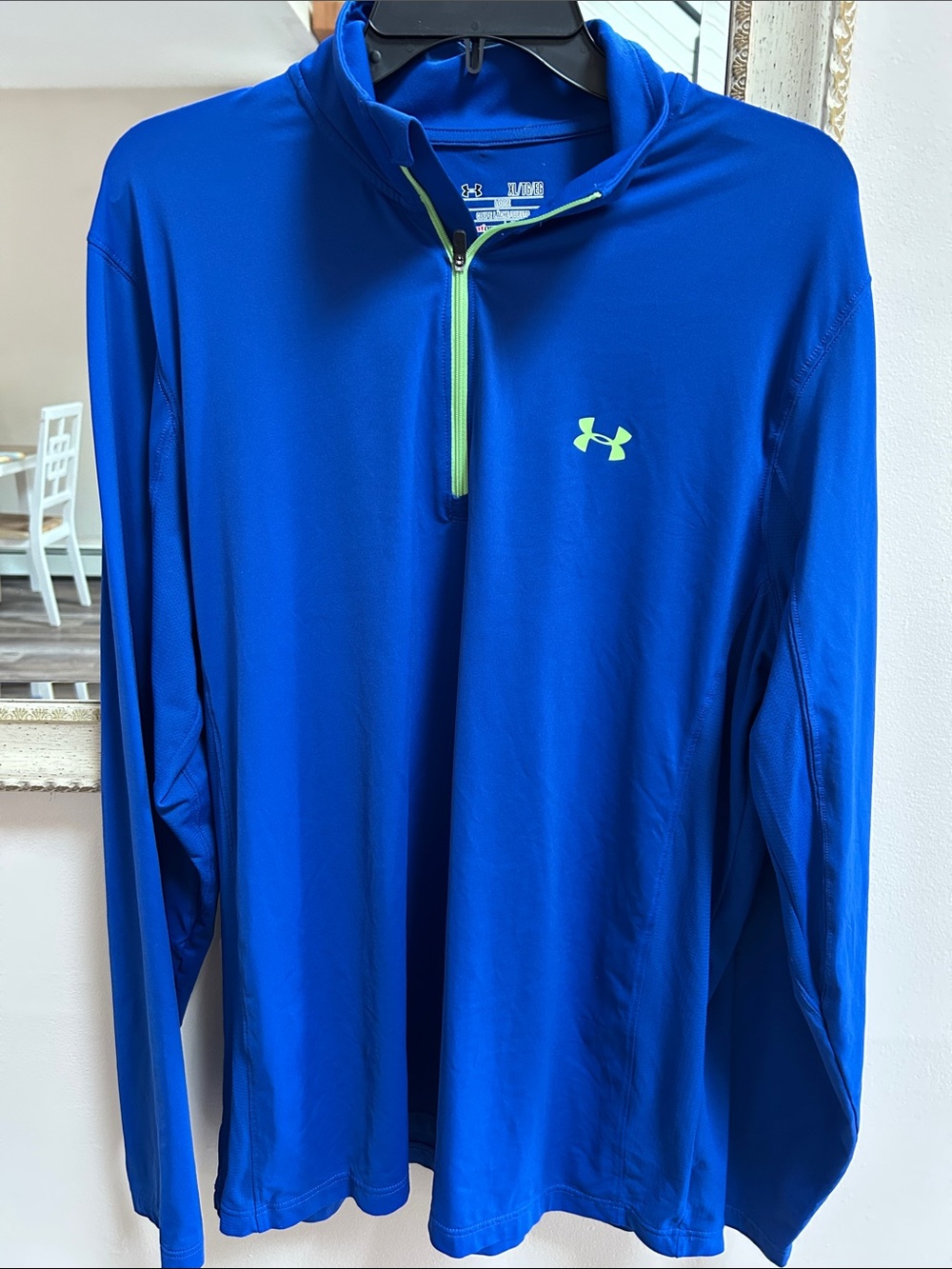 Under Armour Men’s Royal Blue Long-Sleeve 1/4 Zip Performance Top